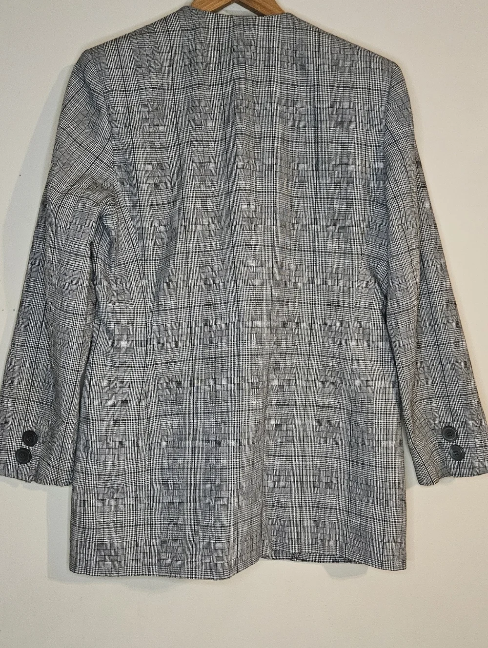 Vintage Christian Dior Women's Blazer Size 10 – Houndstooth / Glen Plaid